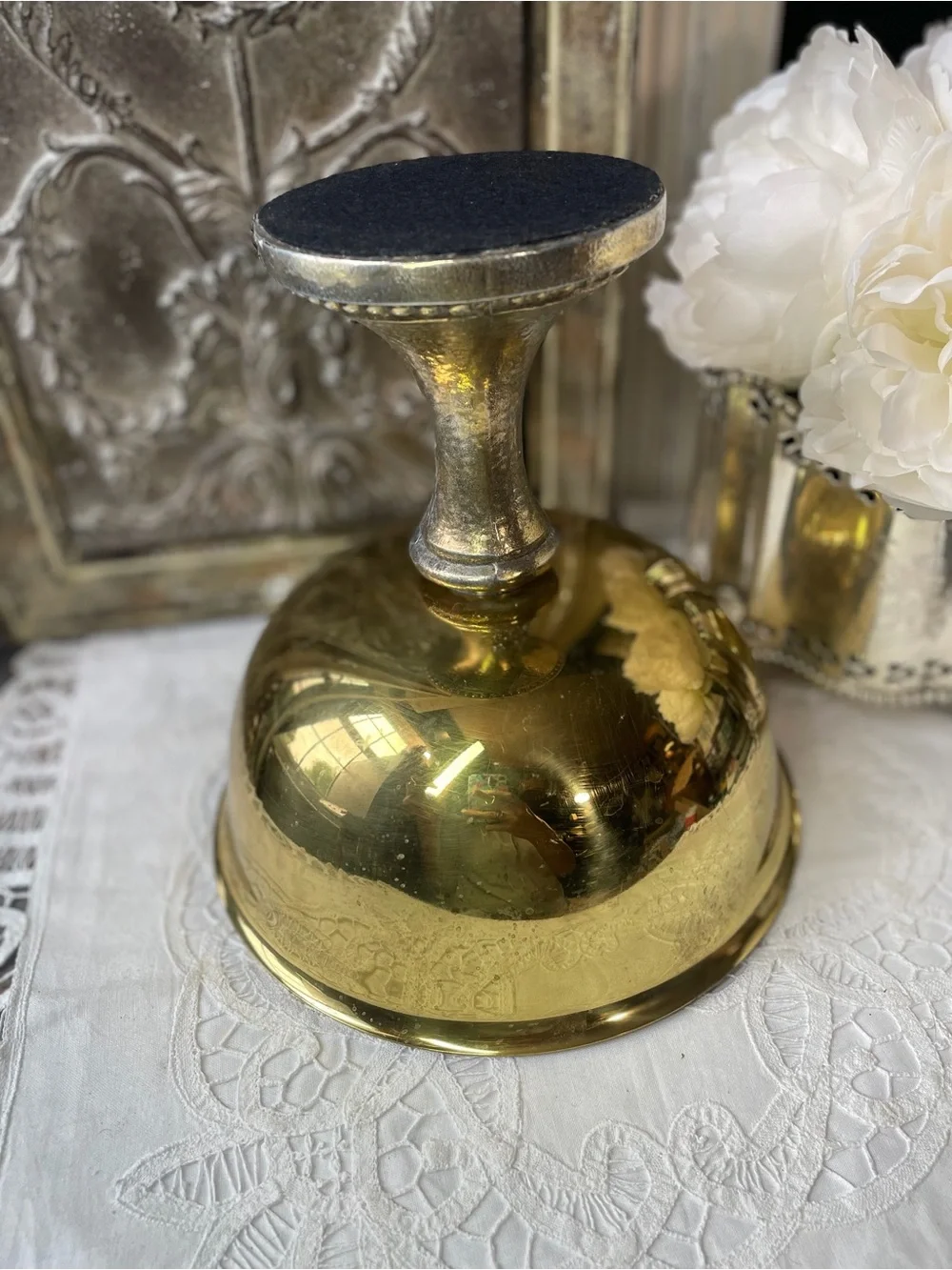 Gold Compote Pedestal Bowl
